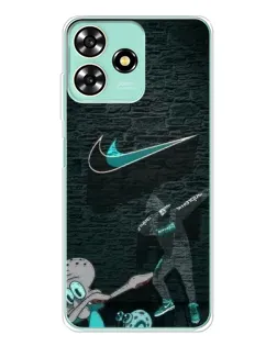 Чехол для ZTE Blade A73 с картинкой «Спортивный арт Nike»