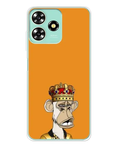 Чехол для ZTE Blade A73 с картинкой «Золотая обезьяна Bored Ape»
