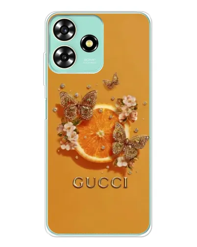 Чехол для ZTE Blade A73 с картинкой «Gucci — золотые бабочки» Чехол для ZTE Blade A73 с картинкой «Gucci — золотые бабочки»