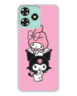 Чехол для ZTE Blade A73 с картинкой «My Melody и Kuromi» Чехол для ZTE Blade A73 с картинкой «My Melody и Kuromi»