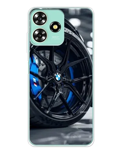 Чехол для ZTE Blade A73 с картинкой «Колесо BMW вблизи»