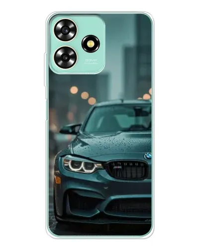 Чехол для ZTE Blade A73 с картинкой «BMW в огнях города»