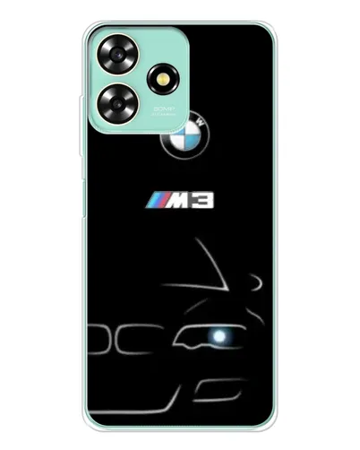 Чехол для ZTE Blade A73 с картинкой «Минималистичный принт BMW M3»