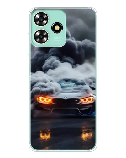 Чехол для ZTE Blade A73 с картинкой «BMW в дыму»