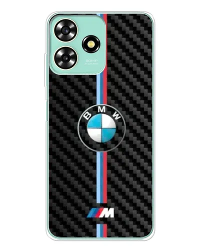 Чехол для ZTE Blade A73 с картинкой «Эмблема BMW и карбон»