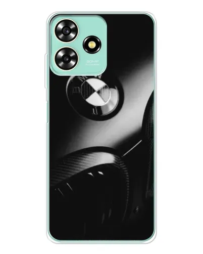 Чехол для ZTE Blade A73 с картинкой «Эмблема BMW — макро»