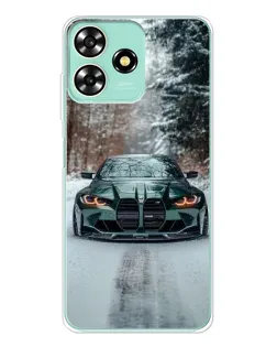 Чехол для ZTE Blade A73 с картинкой «BMW в зимнем лесу» Чехол для ZTE Blade A73 с картинкой «BMW в зимнем лесу»