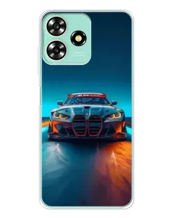 Чехол для ZTE Blade A73 с картинкой «BMW — огни неона» Чехол для ZTE Blade A73 с картинкой «BMW — огни неона»
