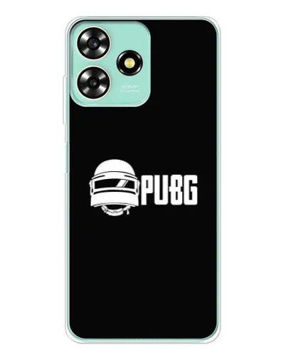 Чехол для ZTE Blade A73 с картинкой «PUBG — классический лого»