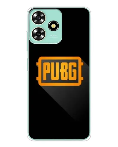 Чехол для ZTE Blade A73 с картинкой «PUBG — рамка лого»