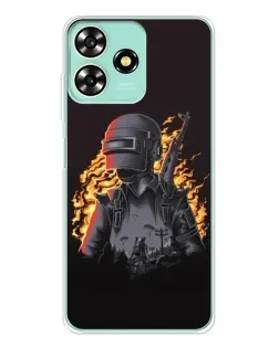 Чехол для ZTE Blade A73 с картинкой «PUBG — огненный силуэт» Чехол для ZTE Blade A73 с картинкой «PUBG — огненный силуэт»