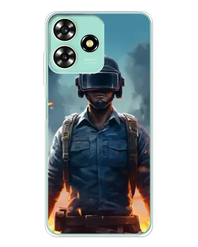 Чехол для ZTE Blade A73 с картинкой «PUBG — реалистичный герой»