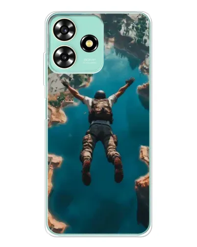 Чехол для ZTE Blade A73 с картинкой «PUBG — свободное падение»