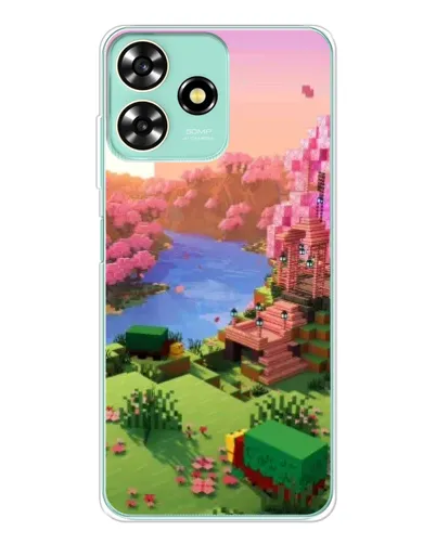 Чехол для ZTE Blade A73 с картинкой «Розовое дерево Minecraft» Чехол для ZTE Blade A73 с картинкой «Розовое дерево Minecraft»