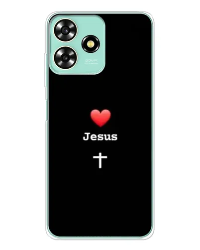 Чохол для ZTE Blade A73 з картинкою «Серце - Jesus» Чохол для ZTE Blade A73 з картинкою «Серце - Jesus»