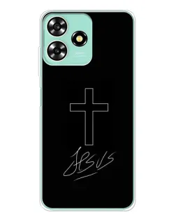 Чехол для ZTE Blade A73 с картинкой «Графический крест Jesus» Чехол для ZTE Blade A73 с картинкой «Графический крест Jesus»
