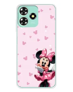 Чехол для ZTE Blade A73 с картинкой «Минни Маус и сердечки» Чехол для ZTE Blade A73 с картинкой «Минни Маус и сердечки»