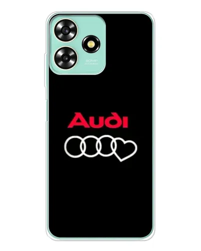 Чехол для ZTE Blade A73 с картинкой «Логотип Audi Heart»