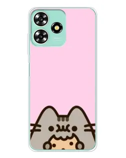 Чехол для ZTE Blade A73 с картинкой «Pusheen и печенье» Чехол для ZTE Blade A73 с картинкой «Pusheen и печенье»