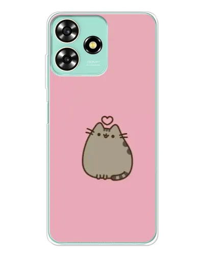 Чехол для ZTE Blade A73 с картинкой «Pusheen сердце» Чехол для ZTE Blade A73 с картинкой «Pusheen сердце»