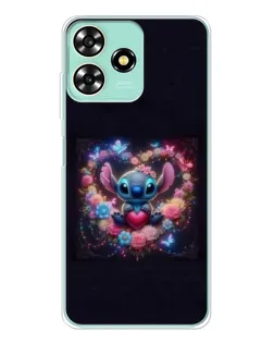 Чохол для ZTE Blade A73 з картинкою «Stitch у квітах» Чохол для ZTE Blade A73 з картинкою «Stitch у квітах»
