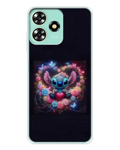 Чохол для ZTE Blade A73 з картинкою «Stitch у квітах» Чохол для ZTE Blade A73 з картинкою «Stitch у квітах»