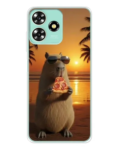 Чехол для ZTE Blade A73 с картинкой «Капибара с пиццей» Чехол для ZTE Blade A73 с картинкой «Капибара с пиццей»