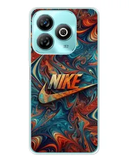Чехол для ZTE Blade A75 с картинкой «Nike в абстракции»
