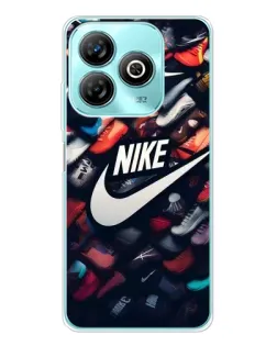 Чехол для ZTE Blade A75 с картинкой «Коллекция кроссовок Nike»