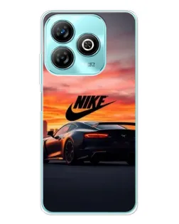 Чехол для ZTE Blade A75 с картинкой «Nike и суперкар»