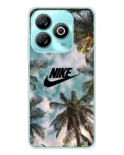 Чехол для ZTE Blade A75 с картинкой «Тропический принт Nike» Чехол для ZTE Blade A75 с картинкой «Тропический принт Nike»
