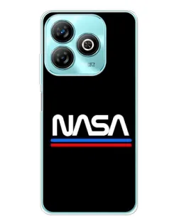 Чохол для ZTE Blade A75 з картинкою «NASA — класика Red Blue»