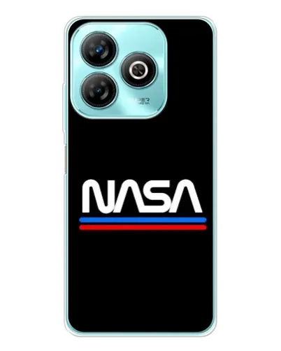 Чехол для ZTE Blade A75 с картинкой «NASA — классика Red Blue»