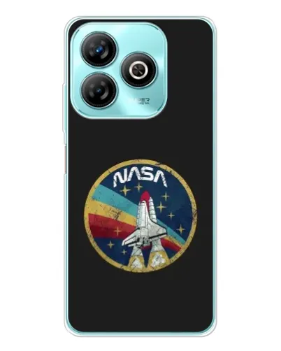 Чехол для ZTE Blade A75 с картинкой «NASA — эмблема миссии»