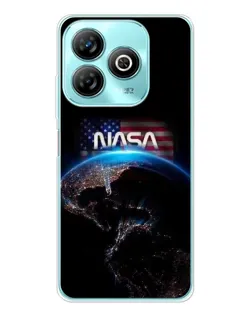 Чехол для ZTE Blade A75 с картинкой «Земля из космоса NASA»