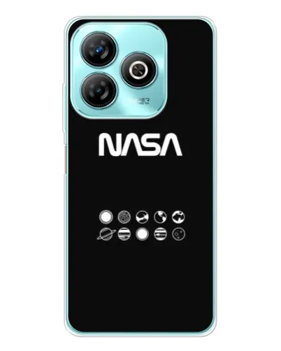 Чехол для ZTE Blade A75 с картинкой «NASA — технический принт»