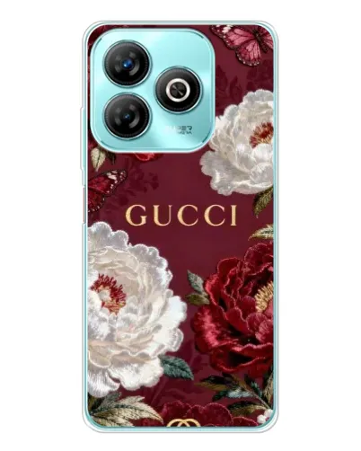 Чехол для ZTE Blade A75 с картинкой «Gucci — бордовые розы» Чехол для ZTE Blade A75 с картинкой «Gucci — бордовые розы»