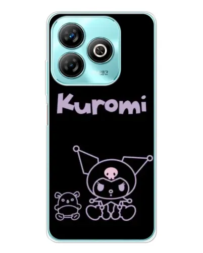 Чехол для ZTE Blade A75 с картинкой «Kuromi — черный минимализм» Чехол для ZTE Blade A75 с картинкой «Kuromi — черный минимализм»