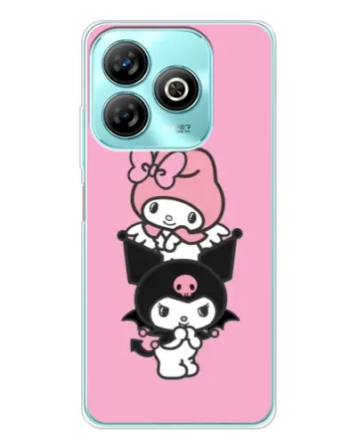 Чехол для ZTE Blade A75 с картинкой «My Melody и Kuromi» Чехол для ZTE Blade A75 с картинкой «My Melody и Kuromi»