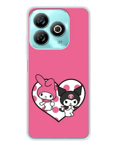 Чехол для ZTE Blade A75 с картинкой «Kuromi и My Melody» Чехол для ZTE Blade A75 с картинкой «Kuromi и My Melody»