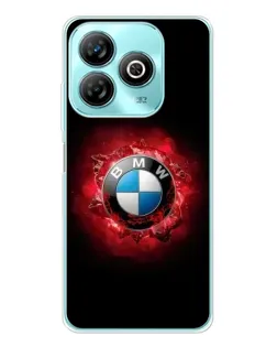 Чехол для ZTE Blade A75 с картинкой «Логотип BMW — вспышка»