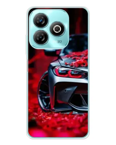 Чехол для ZTE Blade A75 с картинкой «Спортивная BMW и цветы» Чехол для ZTE Blade A75 с картинкой «Спортивная BMW и цветы»