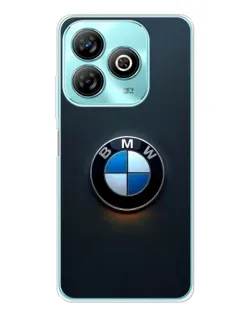Чехол для ZTE Blade A75 с картинкой «Логотип BMW — минимализм»