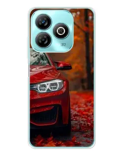 Чехол для ZTE Blade A75 с картинкой «Осенняя BMW M4»