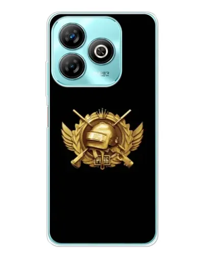 Чехол для ZTE Blade A75 с картинкой «PUBG — оранжевый градиент»