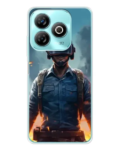 Чехол для ZTE Blade A75 с картинкой «PUBG — реалистичный герой»