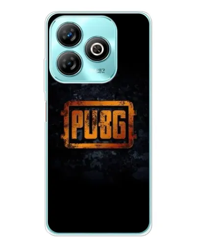 Чехол для ZTE Blade A75 с картинкой «PUBG — золотой логотип»