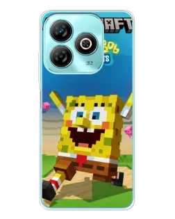 Чохол для ZTE Blade A75 з картинкою «Губка Боб Minecraft» Чохол для ZTE Blade A75 з картинкою «Губка Боб Minecraft»