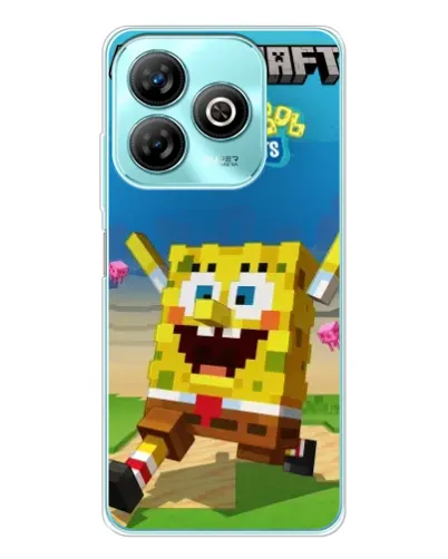 Чехол для ZTE Blade A75 с картинкой «Губка Боб Minecraft» Чехол для ZTE Blade A75 с картинкой «Губка Боб Minecraft»