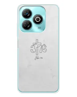 Чехол для ZTE Blade A75 с картинкой «Иоанна 3:16 Крест» Чехол для ZTE Blade A75 с картинкой «Иоанна 3:16 Крест»